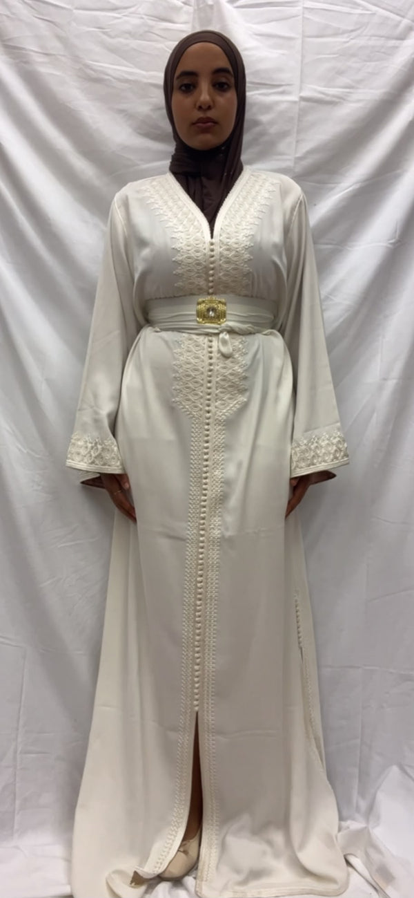 White Bridal Caftan