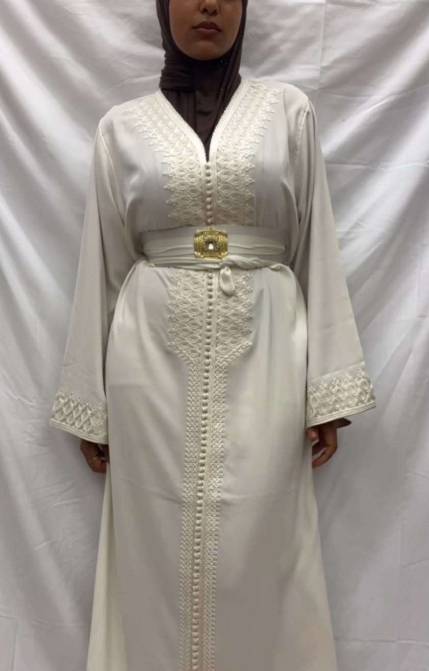 White Bridal Caftan