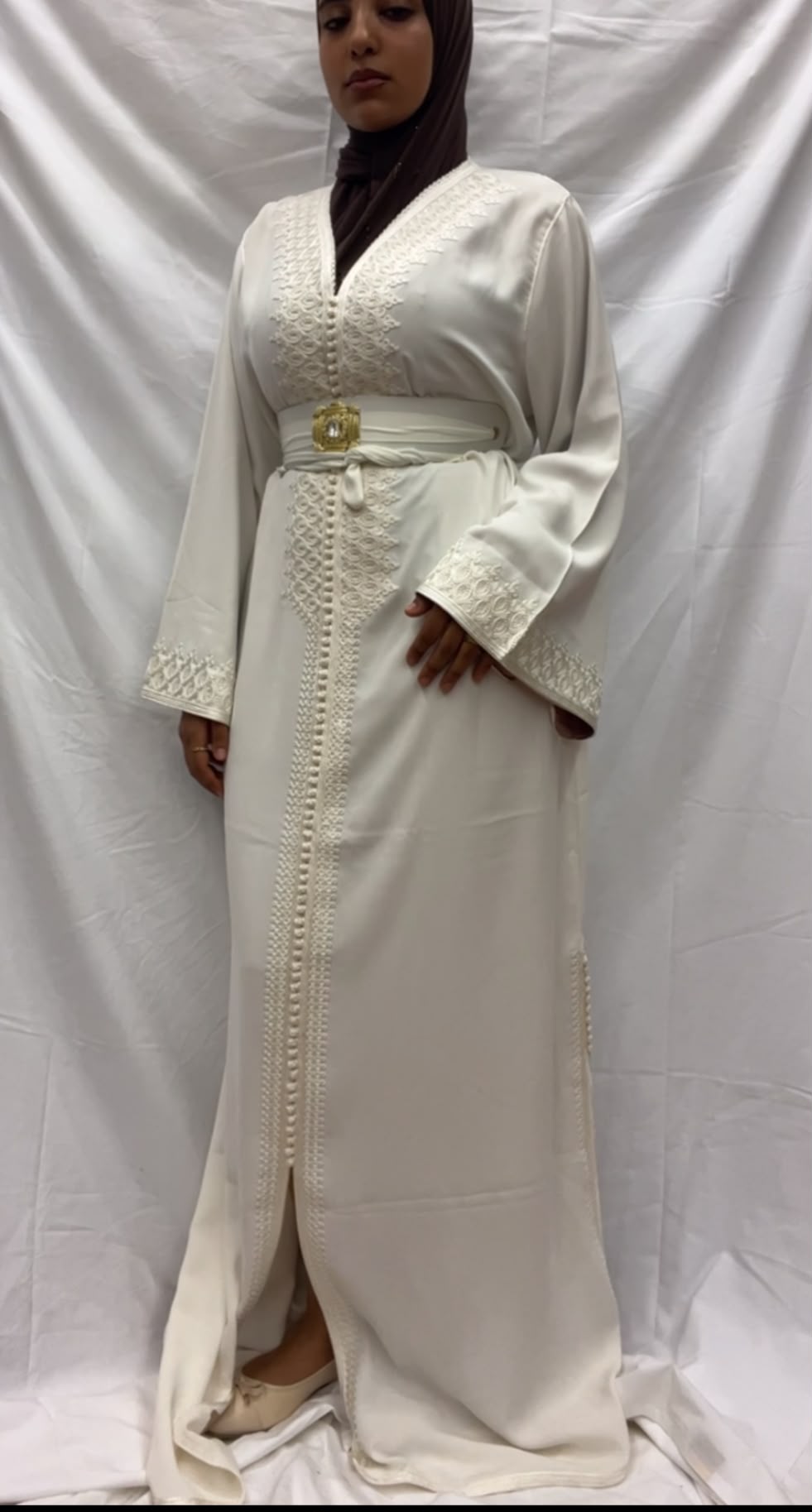 White Bridal Caftan