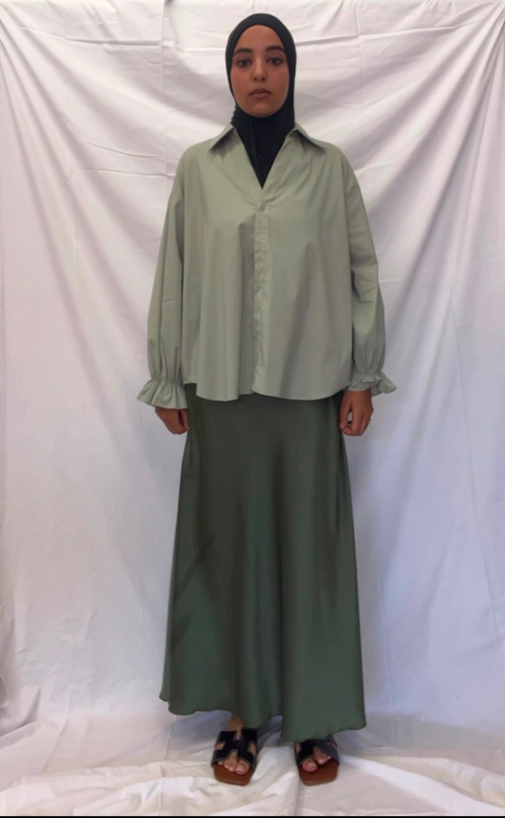 Olive Green Skirt
