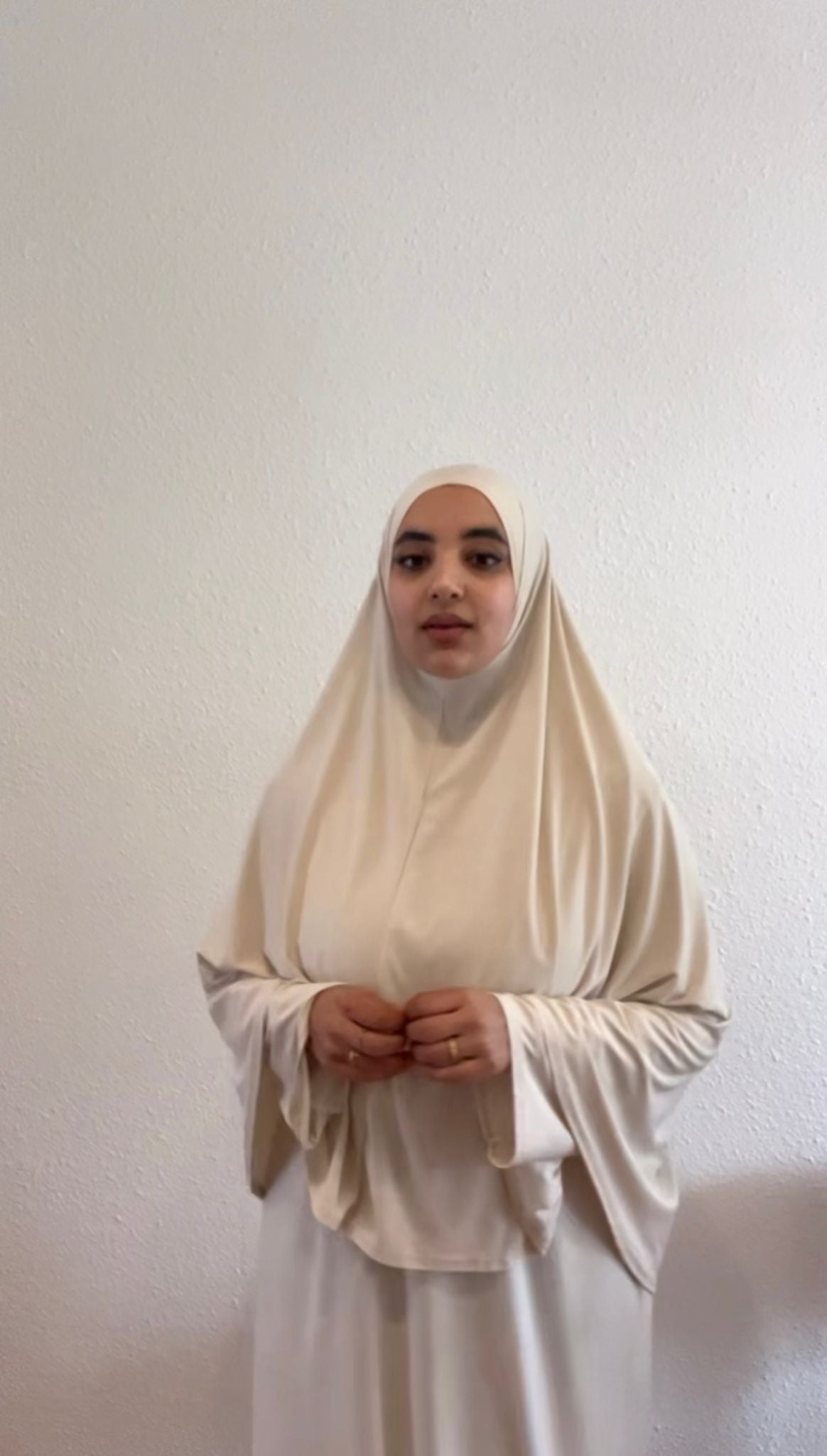 Beige Classic Khimar